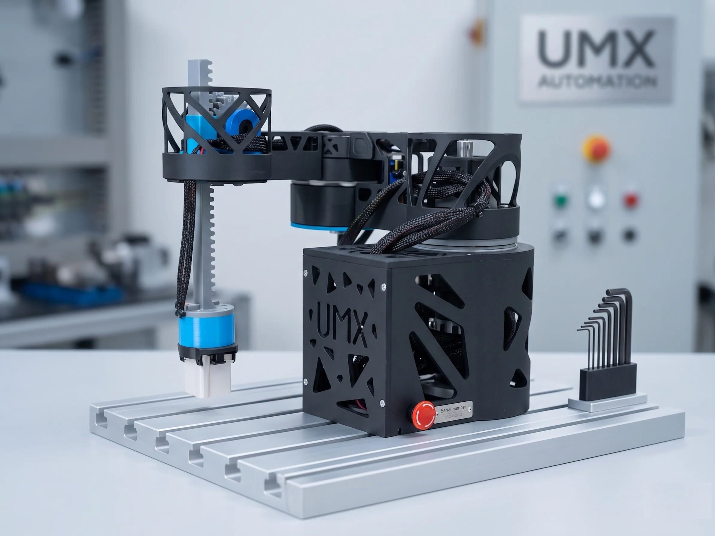 UMX Robotics 3D-printed industrial training robot
